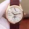 Replica Jaeger-LeCoultre Master Calendar Q151242A Rose Gold Silver Dial