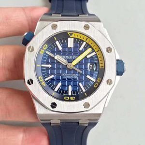 Replica Audemars Piguet Royal Oak Offshore Diver 15710ST.OO.A027CA.01 JF Factory V8 Blue Dial