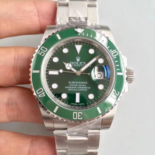 Replica Rolex Submariner Date 116610LV Noob Factory V9 Green Ceramic Bezel