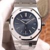 Replica Audemars Piguet Royal Oak “JUMBO” Extra-thin 15202ST.OO.1240ST.01 XF Factory Stainlless Steel Cufflinks Blue 