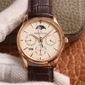 Replica Jaeger-LeCoultre Master Ultra Thin Moon Perpetual Calendar 1302520 V9 Factory Rose Gold Case