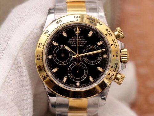 Replica Rolex Daytona Cosmograph m116503-0004 Noob Factory Black Dial