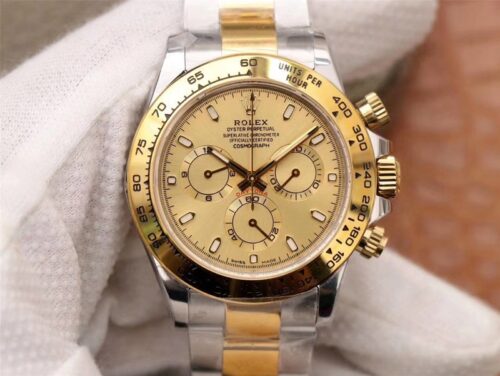 Replica Rolex Daytona Cosmograph m116503-0003 Noob Factory Gold Dial