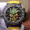 Replica Rolex Daytona Cosmos Chronograph Carbon Fiber Edition Color Skull Dial