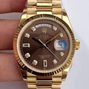 Replica Rolex Day-Date M128238-0022 Yellow Gold EW Factory Gray Dial