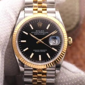 Replica Rolex Datejust 126233 EW Factory Black Dial