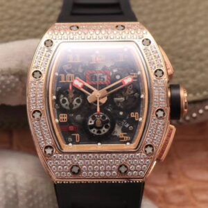 Replica Richard Mille RM011 RG/5423 Felipe Massa KV Factory Rose Gold Diamond Bezel