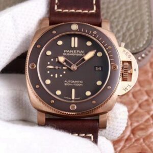 Replica Panerai Submersible PAM00968 King of Bronze VS Factory Brown Dial