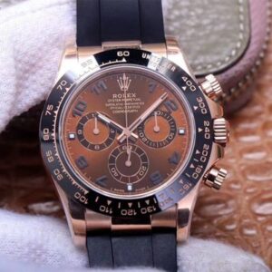 Replica Rolex Daytona M116515LN-0015 Noob Factory Brown Dial 4130 Movement