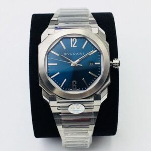 Replica Bvlgari Octo 102105 BGO38C3SSD BV Factory Blue Dial