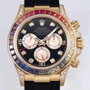 Replica Rolex Daytona 116598RBOW BL Factory Yellow Gold