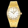 Replica Audemars Piguet Royal Oak Quartz 67651BA.ZZ.1261BA.01 JF Factory Yellow Gold Diamond