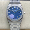 Replica Audemars Piguet Royal Oak Quartz 67650ST.OO.1261ST.01 JF Factory Blue Dial