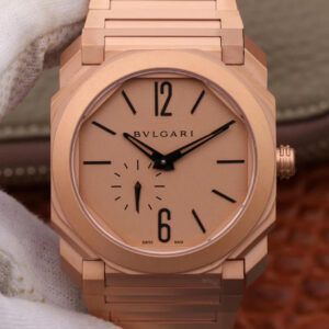 Replica Bvlgari Octo Finissimo 102912 BV Factory Rose Gold