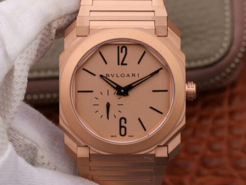 Replica Bvlgari Octo Finissimo 102912 BV Factory Rose Gold