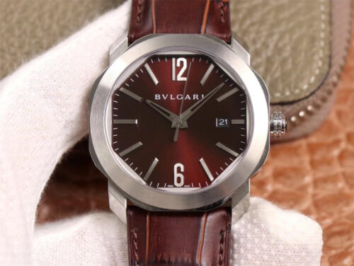 Replica Bvlgari Octo 102705 BV Factory Red Strap