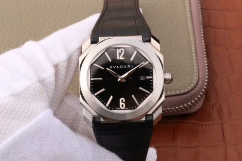 Replica Bvlgari Octo 101964 BGO41BSLD Black Dial