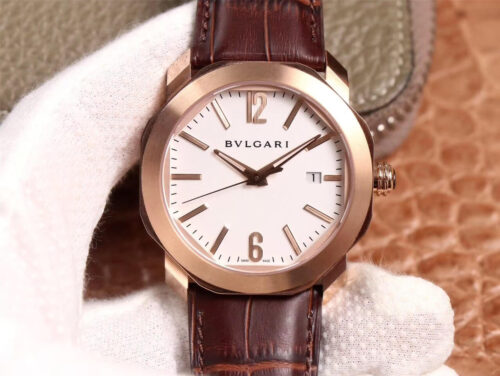 Replica Bvlgari Octo BV Factory Rose Gold Bezel