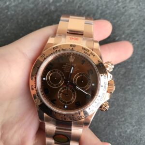 Replica Rolex Daytona m116505-0011 Noob Factory Rose Gold Strap