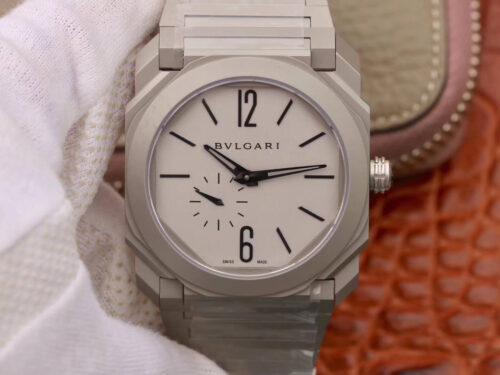 Replica Bvlgari Octo Finissimo 103011 BV Factory Grey Strap