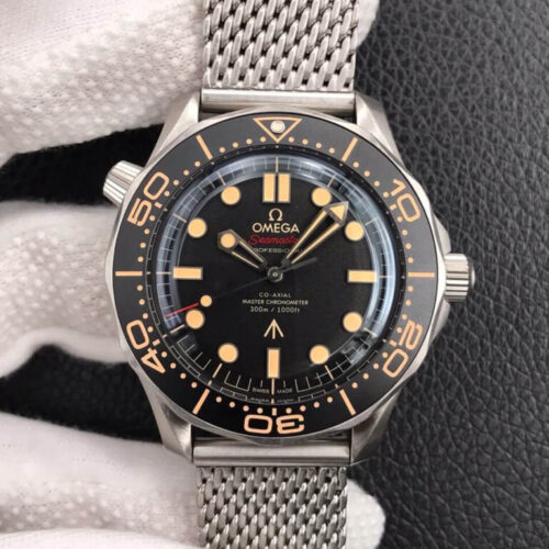 Replica Omega Seamaster 210.90.42.20.01.001 James Bond 007 VS Factory Black Dial