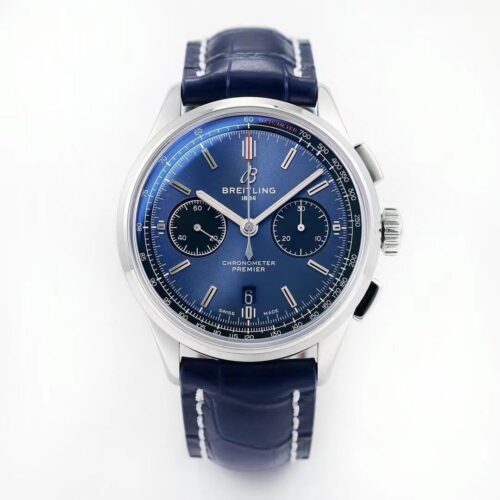 Replica Breitling Premier B01 Chronograph AB0118221C1A1 GF Factory Blue Strap