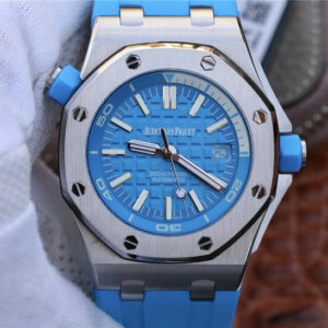 Replica Audemars Piguet Royal Oak Offshore Diver 15710ST.OO.A032CA.01 JF Factory Blue Strap