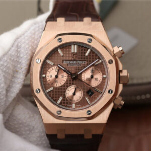 Replica Audemars Piguet Royal Oak Chronograph 26331OR.OO.D821CR.01 OM Factory Brown Strap