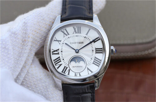 Replica Drive De Cartier Moonphase WSNM0008 Black Strap