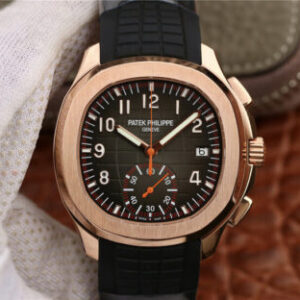 Replica Patek Philippe Aquanaut 5968A-001 Black Rubber Strap