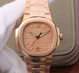 Replica Patek Philippe Nautilus Ladies 7118-1R-010 PF Factory Orange Dial