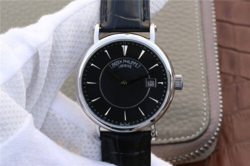 Replica Patek Philippe Calatrava 5153G-001 ZF Factory Black Strap