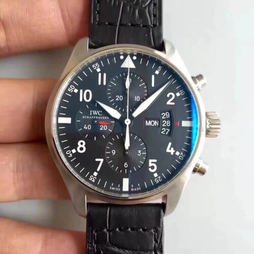 Replica IWC Pilot IW37777 ZF Factory Black Strap