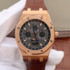 Replica Audemars Piguet Royal Oak Perpetual Calendar 26574 JF Factory Brown Strap