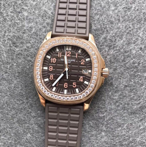 Replica Patek Philippe Aquanaut 5068R-001 PPF Factory Brown Strap