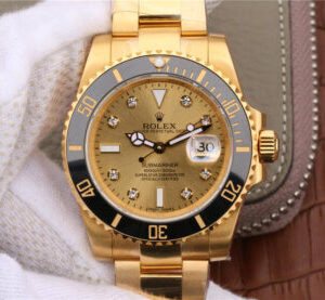 Replica Rolex Submariner 116618 Noob Factory Gold Strap