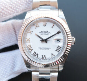 Replica Rolex Datejust M126334-0023 EW Factory White Strap