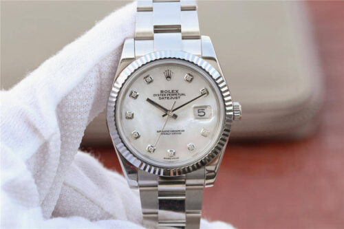 Replica Rolex Datejust M126334-0019 EW Factory Stainless Steel Strap