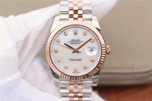 Replica Rolex Datejust M126331-0014 EW Factory Diamond-Set Dial