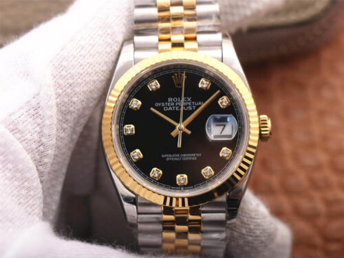 Replica Rolex Datejust M126233-0021 EW Factory Diamond-Set Dial