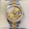 Replica Rolex Datejust 126283 EW Factory Diamond-Set Bezel