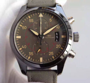 Replica IWC Pilot IW388002 V6 Factory Brown Strap