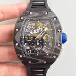 Replica Richard Mille RM-011 KV Factory Rubber Strap