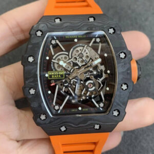 Replica Richard Mille RM35-02 KV Factory Orange Rubber Strap