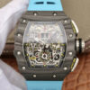 Replica Richard Mille RM11-03 KV Factory Blue Rubber Strap