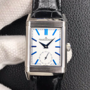 Replica Jaeger LeCoultre Reverso Flip MG Factory Black Strap