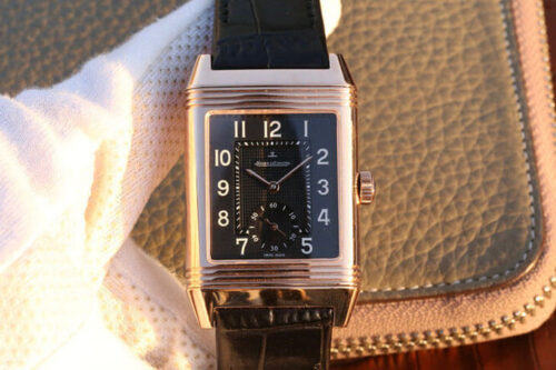 Replica Jaeger LeCoultre Reverso Q3732470 Black Strap