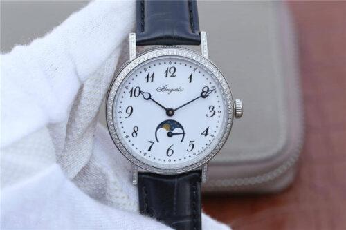 Replica Breguet Classique Moonphase 9088BB/29/964/DD0D TW Factory Diamond-Set Bezel