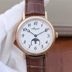 Replica Breguet Classique Moonphase 9087BB TW Factory Brown Strap