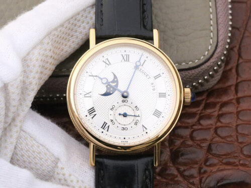 Replica Breguet Classique Moonphase 4396 Black Strap